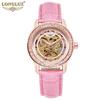 LONGLUX New TOP Brand Luxury Women's Watch with Box Hollow Automatic Women's Mechanical Watches