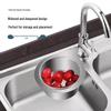 Swan Stainless Steel Sink Drain Basket - Kitchen Hanging Storage & Dry-Wet Separation Filter Hooks