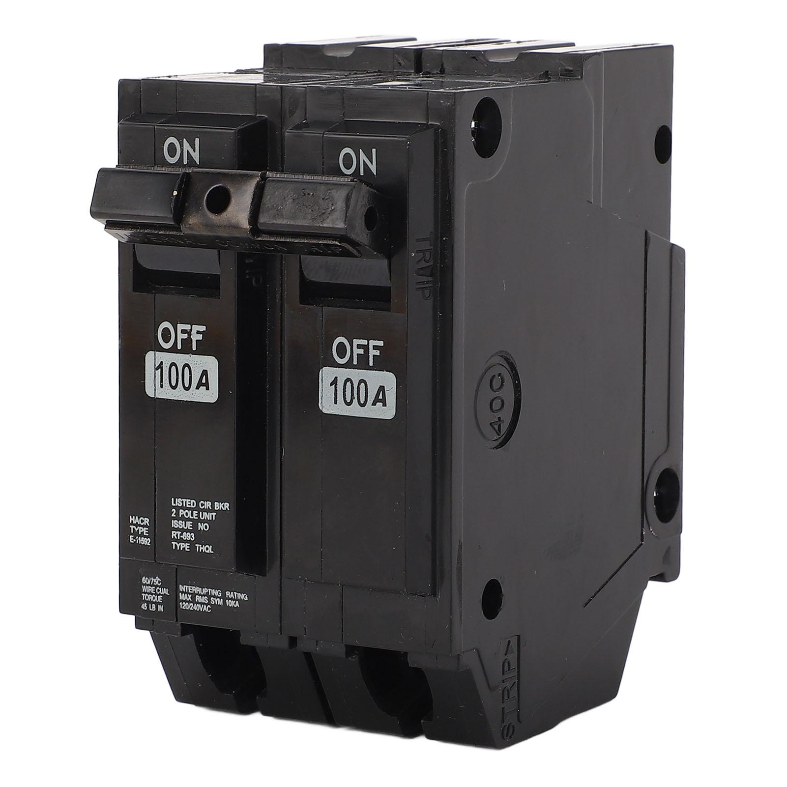 

Мініатюрний автоматичний вимикач 2P 100A 10KA Відключаюча здатність Корпус зі скловолокна Вставний автоматичний вимикач