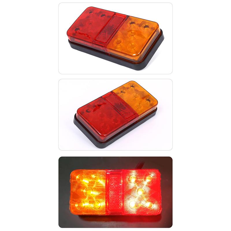 Car Led Tail Turn Signal Ultra Bright 12/24V Brake Reverse Lamp For Pickup Truck Trailor Rear Lamp Waterproof