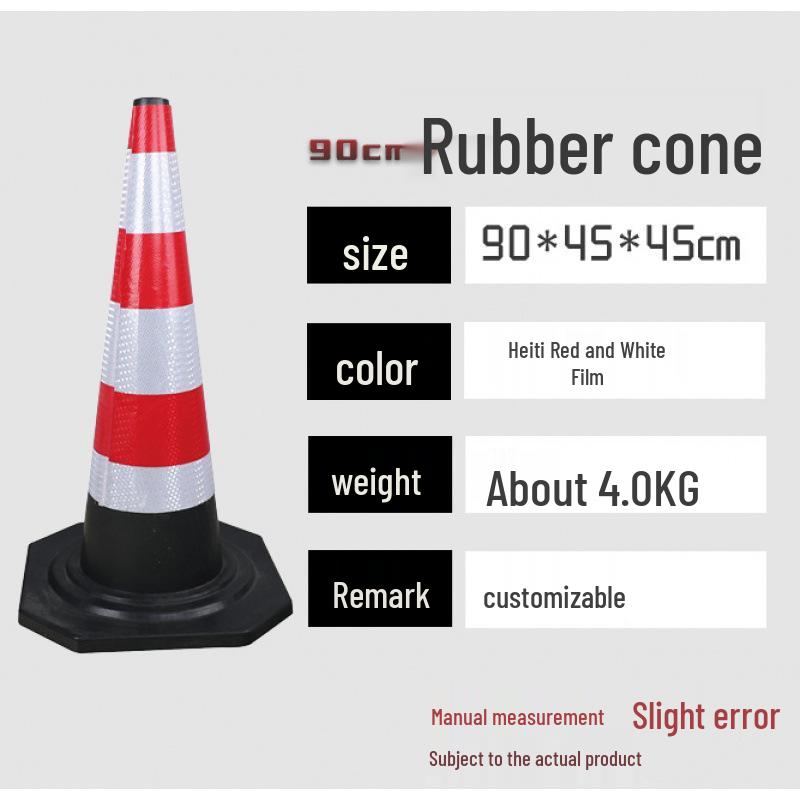 70cm No Parking Rubber Traffic Safety Cone
