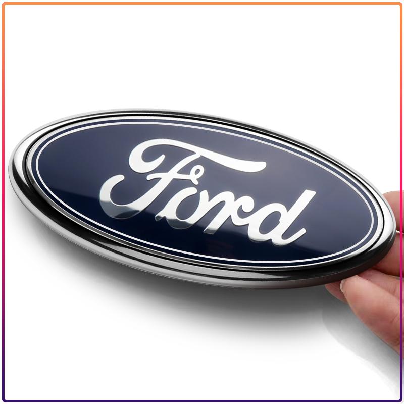 11.5x4.5cm Rear Trunk Emblem Sticker for Ford Ranger Escape Mondeo Fusion Fiesta Kuga Edge Focus Mustang Car Logo Badge Accessories