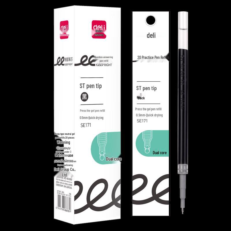 Deli Quick-Dry 0.5mm Gel Pen Refills