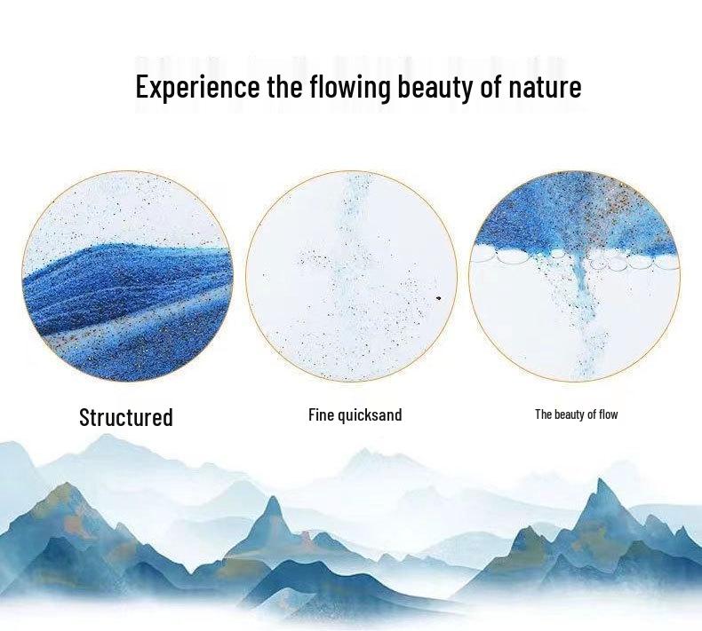 3D Quicksand Night Light - Touch-Control Atmosphere Lamp with Hourglass Landscape Design, Perfect for Relaxation and Gift Giving