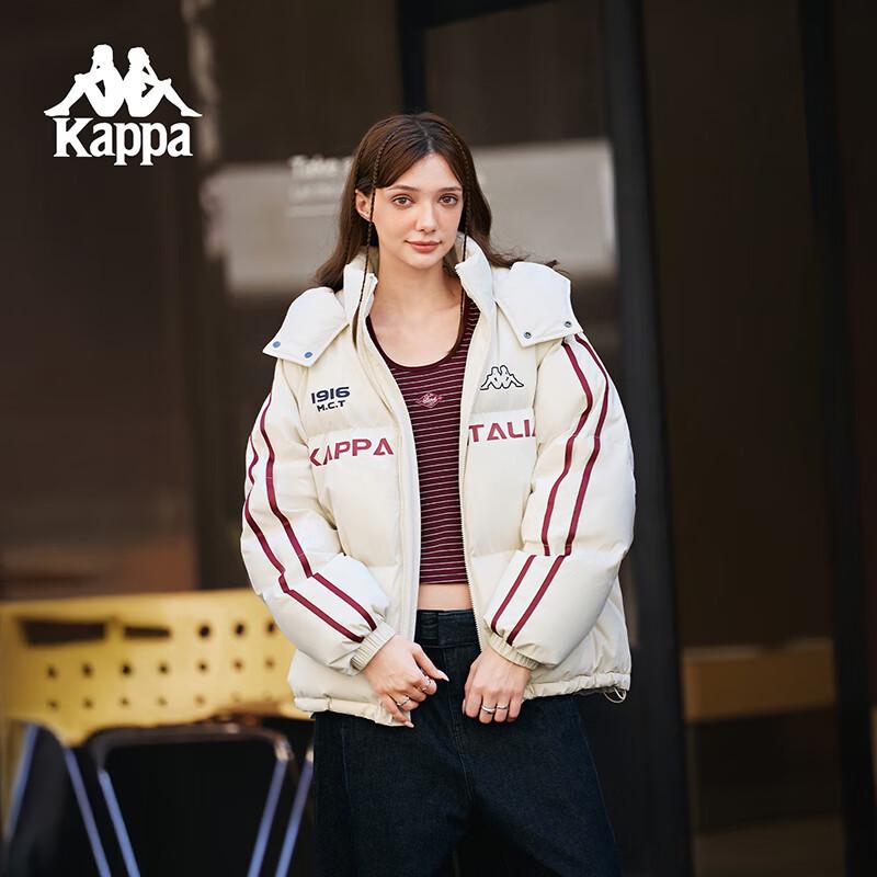 Kappa Unisex Retro Jersey Style Hooded Down Jacket