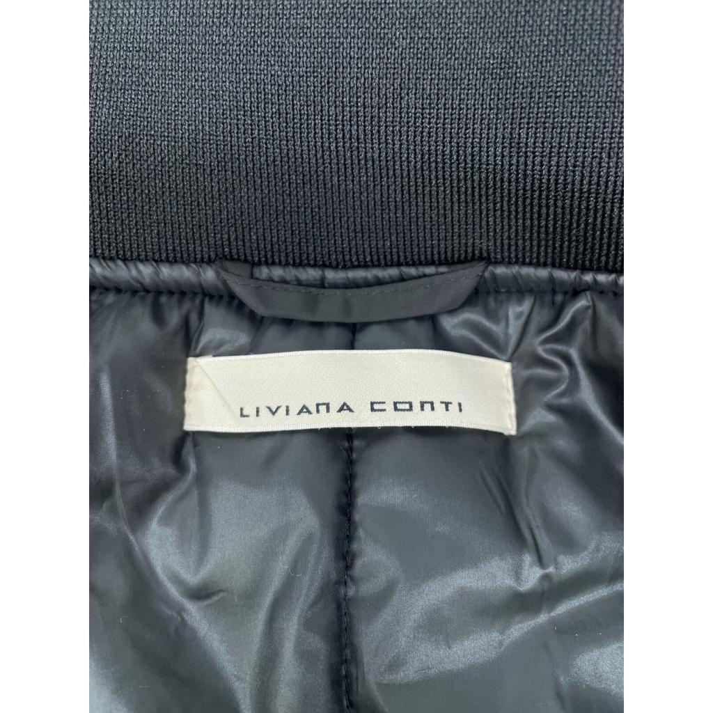 LIVIANA CONTI  Black Nylon Drop Shoulder Big Blouson Jacket S blackUsed