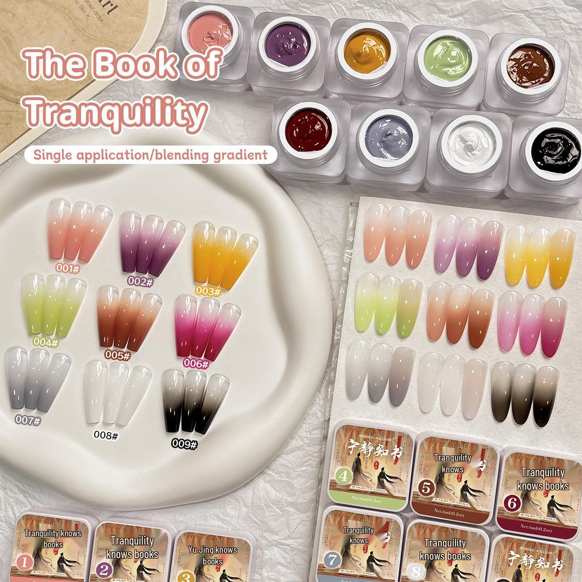 

Nenghui Zishu 9-Color Versatile High-Saturation Semi-Solid Nail Art Gel Set