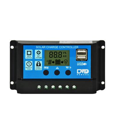 12//24V 10A~60A Dual USB Solar Charger Controller Battery Regulator Panel W//