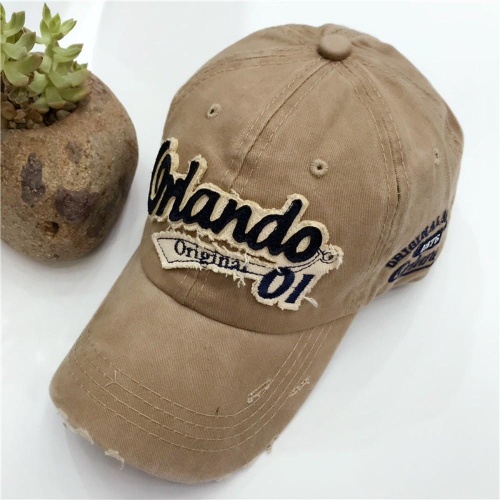 Cotton Baseball Cap Distressed Finish Washed Cotton Cap Retro Dad Hat  for Men Women