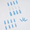 Medium Length Press Nails With Designs Stick Nails For Women Artificial Glue Nails  Abstract Fake Nails For Decoration 24PC Contains 1ml of Glue