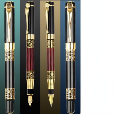 1PC Classic Design Full Metal Rollerball Pen Business Men Signature Writing Gift Writing Pen Inkpen