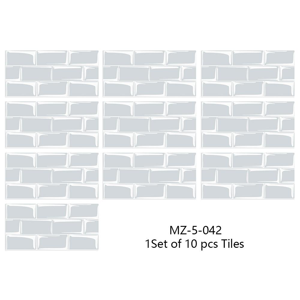 10ks 15cmX30cm DIY mramorové samolepky na zeď Imitace cihla Dekorace do ložnice Vodotěsná samolepicí tapeta na dlaždice Dekor do kuchyně