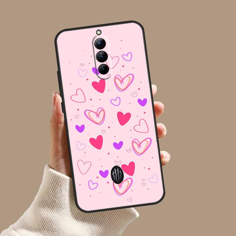 Heart Cartoon Girls Case For ZTE Nubia Red Magic 10S 9S 8S 8 9 10 11 Pro Plus 6 7 6S 7S Pro 5G 6R 10 Air Cover