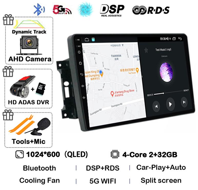 Android 14 Auto Car Radio For Jeep Compass Grand Cherokee Wrangler Chrysler Sebring Town Country Dodge Charger Multimedia Player