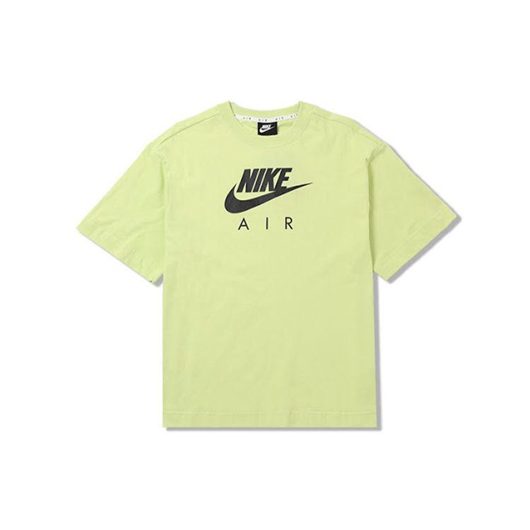 

Nike Air Alphabet Logo Print Sports Short Sleeve T-Shirt Women Tops Yellow CJ3106-367