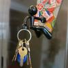 Creative and Personalized Mountain Climbing Figurine, Refrigerator with Key Stickers, Storage Pendant, Kitchen  Magnet
