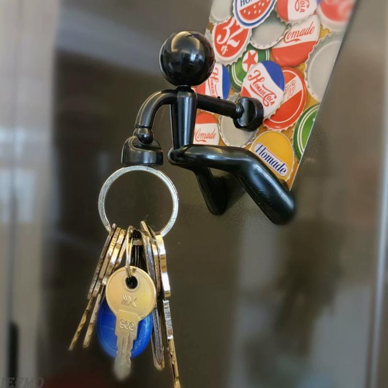 Creative and Personalized Mountain Climbing Figurine, Refrigerator with Key Stickers, Storage Pendant, Kitchen  Magnet