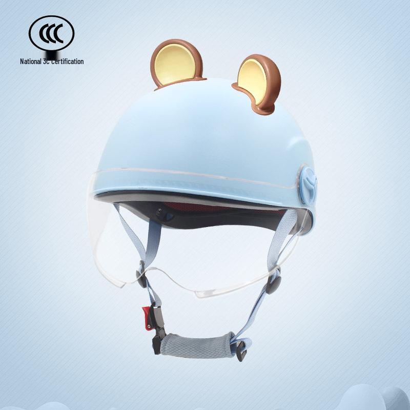 Unisex Electric Vehicle Helmet - Sun Protection, All-Season, Lightweight Half Helmet for Motorcycles