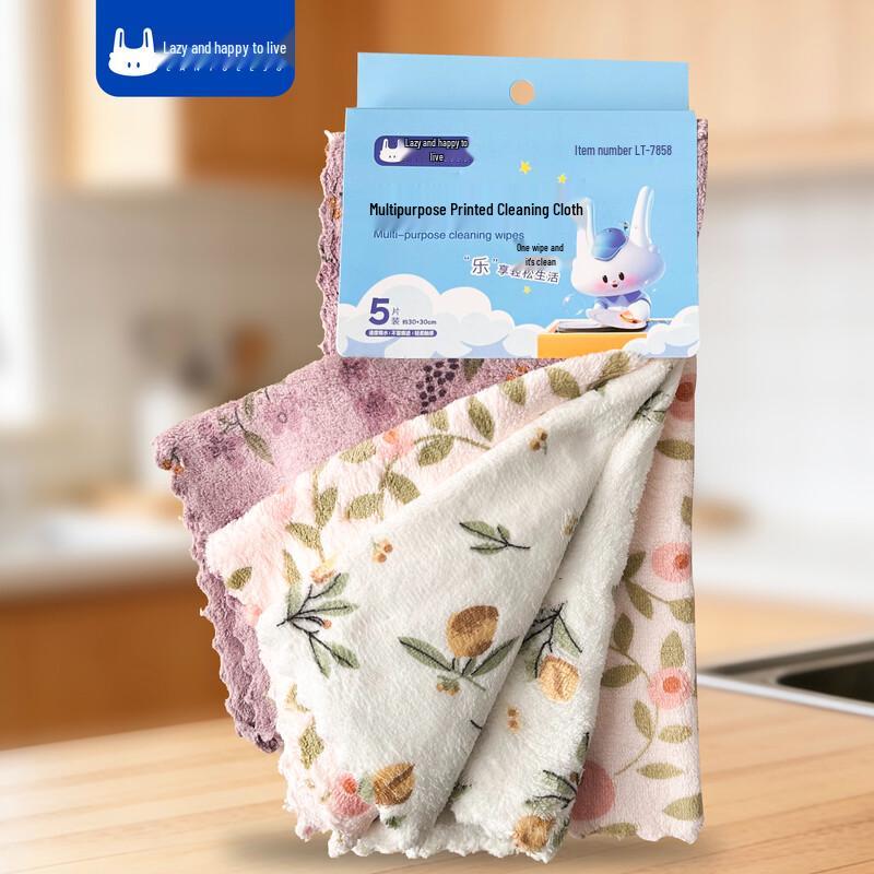 Lazy Rabbit Leju Disposable Floral Cleaning Cloths