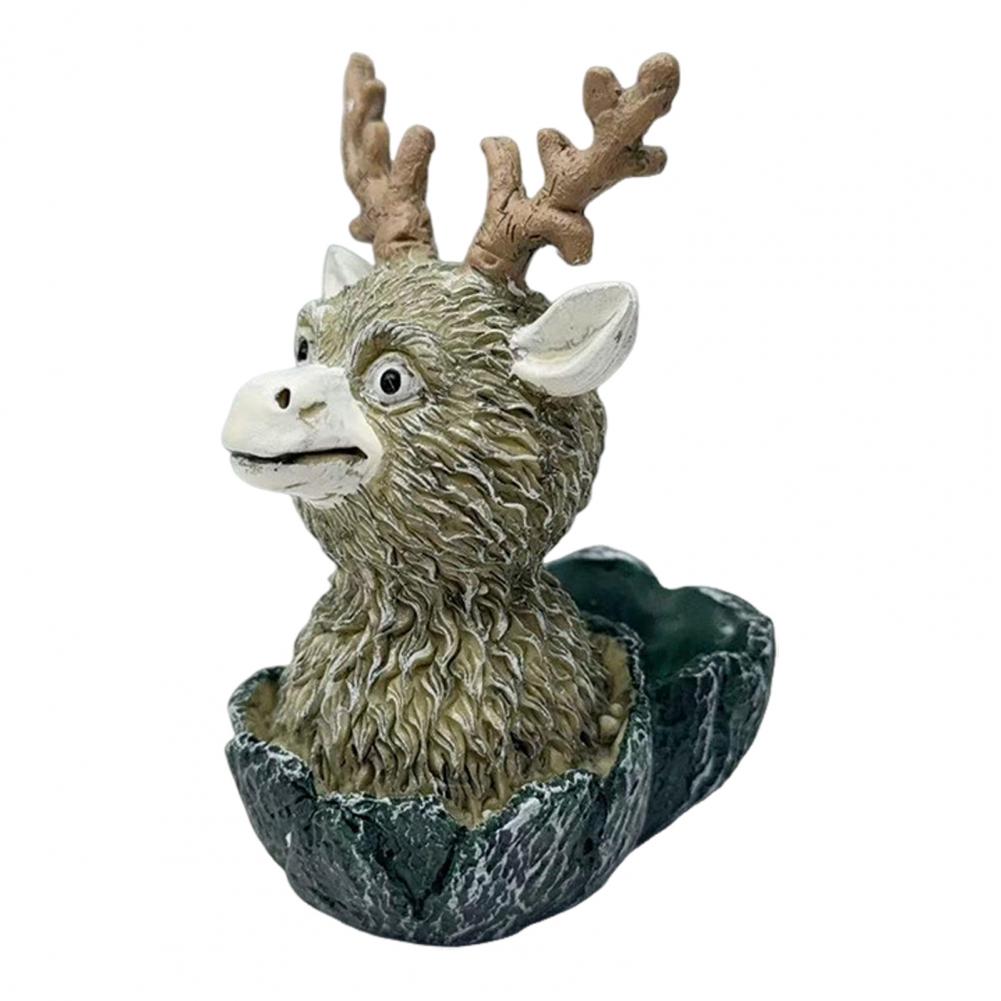 Harz Hirsch Pflanzgefäß Blumentopf für Innen Außen Kleine Pflanzen Dekoration Niedliches Tier Sukkulenten Blumentopf Hund Pflanzbehälter