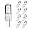 220V 35W Transparente Glas Spiegel Frontleuchte Kristallkugel Fußbirne G4 Halogenlampe 2700K Weich Warmweiß