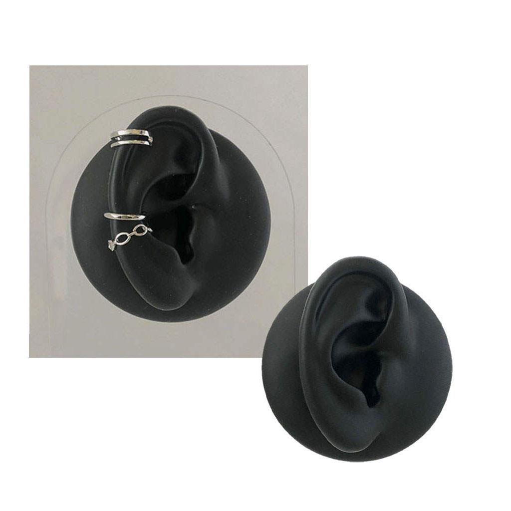 Right Simulation Ear Model Silicone Soft Display for Jewelry Ear Studs Ear Massage