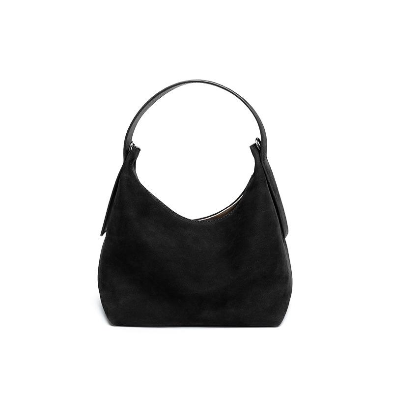 High-End Frosted Genuine Leather Cowhide Shoulder Bag - Women's Luxury Crossbody Tote Handbag