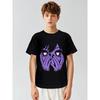 European sizes Soft Breathable Anime Eyes Girl Hearts Manga Otaku Grunge Alt Goth Aesthetic T-Shirt for Kids | Boys & Girls Graphic Tee