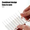 100Pcs Shower Head Cleaning Brush Non-Slip Handle Spiral Bristles Tiny Cleaning Brush Faucets Sinks Multifunctional Cleaning Tool