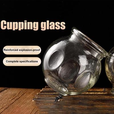 1pc Glass Cupping Therapy Set Professional Vacuum Cupping Therapy Equipment Thick Chinese Acupoint Relieve Fatigue