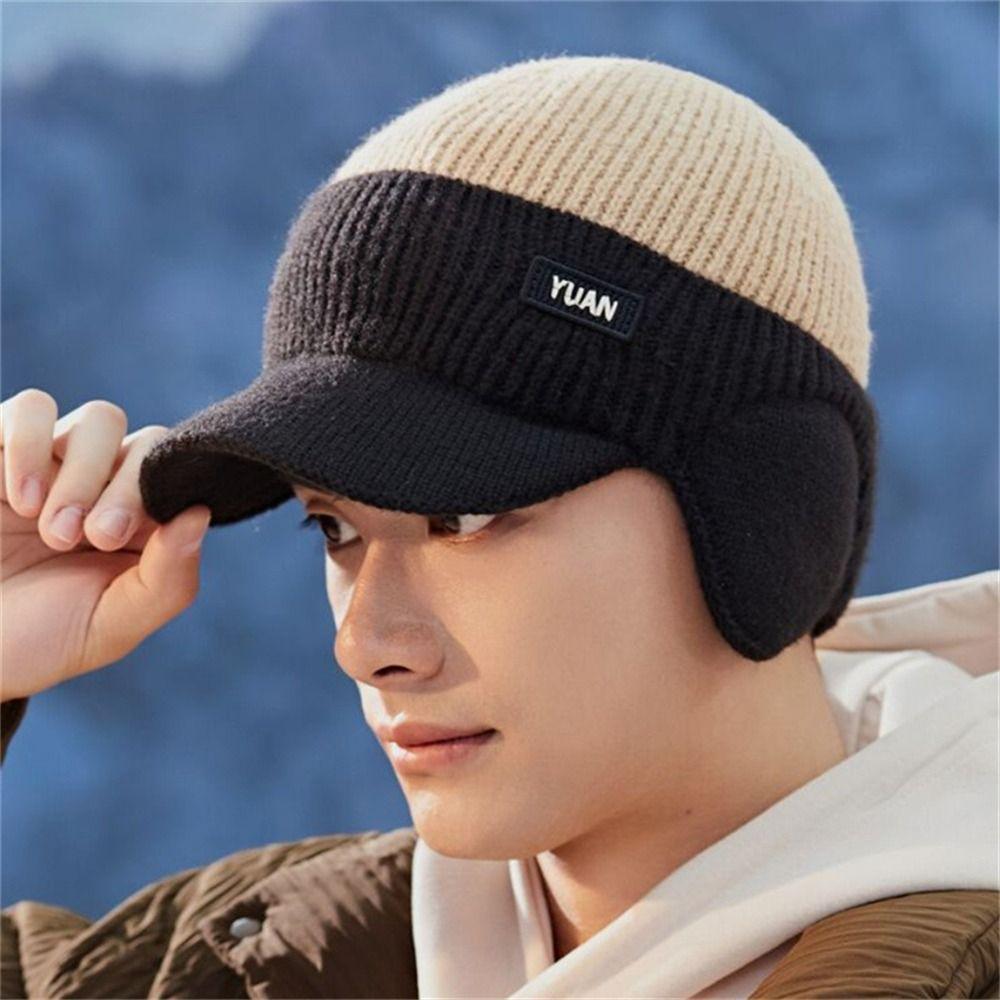 Dual Tone Dad Hat Keep Warm Couples Hats Stylish Baseball Cap  Outdoor Activities