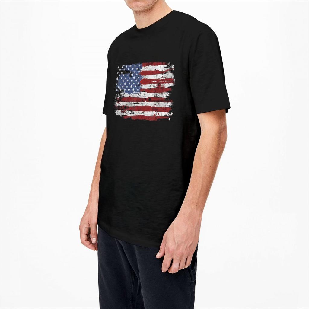 Steagul American SUA Statele Unite ale Americii SUA 4 Iulie Tricou Tricouri de Vară Tricou de Bumbac Pentru Bărbați Mânecă Scurtă