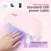 Mini LED Nail Dryer Lamp 6W UV Portable Nail Dryer Curing Lamp Light for Gel Based Polish Home Nail Nail Art Tools Accessories
