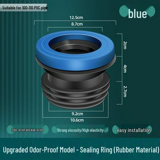 

Newcomer Benefit: Universal Toilet Flange Ring - Odor/Leak-Proof, Anti-Backflow Valve