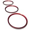 Archnote Air Conditioner Ring Cover Universal Mazda CX-3 MX-5 ND Roadster Vent Plated Dress Up Set of 3 Red