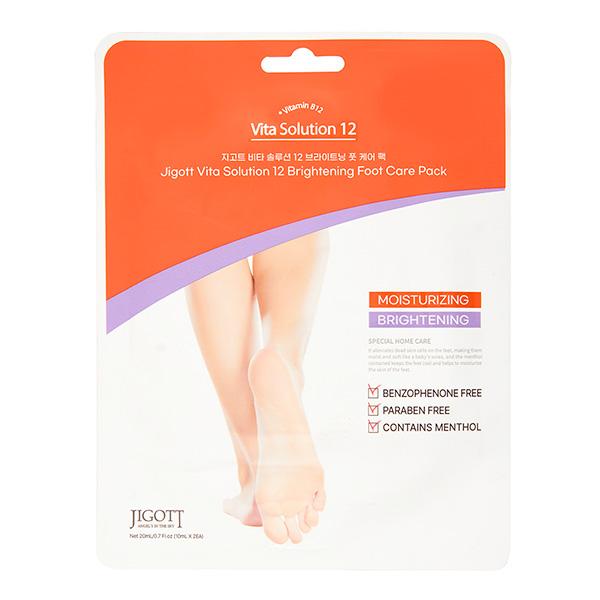

Jigott Vita Solution 12 Brightening Foot Care Pack Увлажняющая маска-носочки для ног 2*10мл