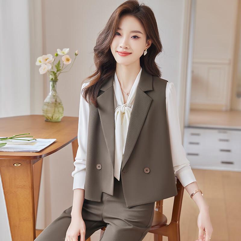 Elegantes 3-teiliges Business-Westen-Anzug für Damen