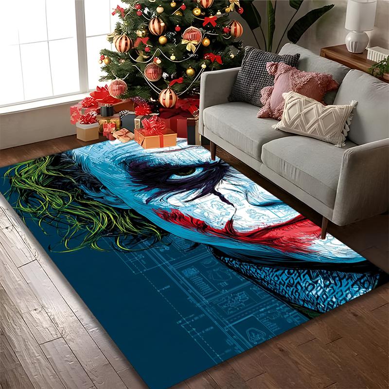 1pc JOKER Rug, Digital Printed Home Chair Sofa Mat, Durable Office Area Carpet, Beautiful Festival Decorations
