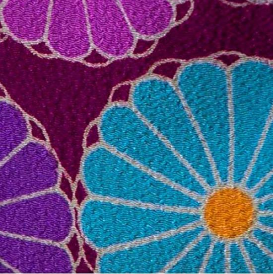 Noren Goshuincho for 2 Design 22 x Depth Made in Square Clasp Seal Case Case/Purse (Chrysanthemum - Pink) 14cm, 2.5cm / Japan, Closure, Makeup,