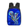 Astronaut, student, 16 inch DIY printed backpack, children's single-layer backpack, double-layer backpack