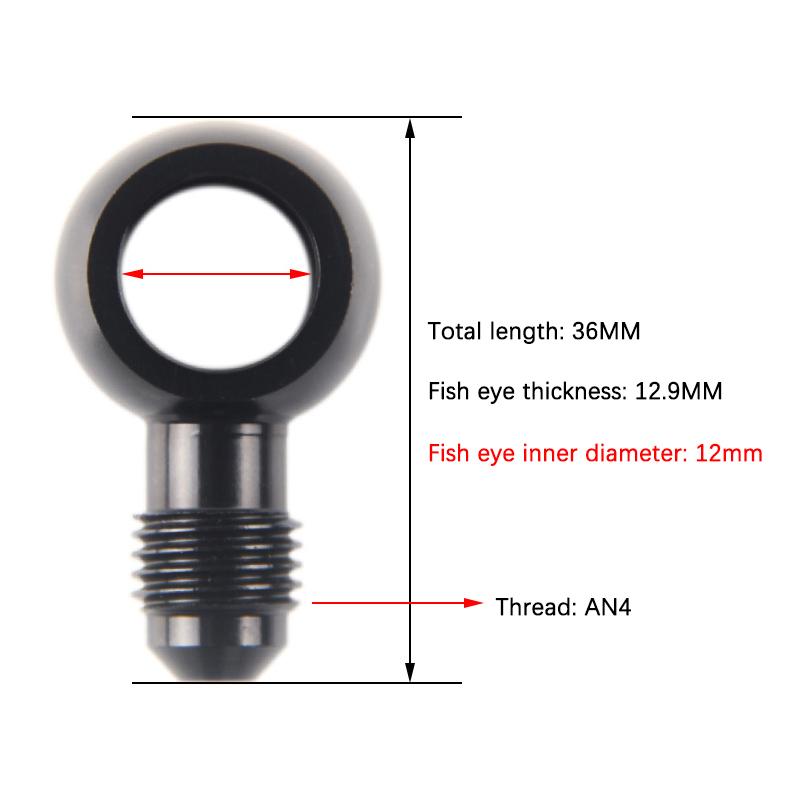 Automobile Modification Accessories Oil Pump Oil Supply Screw Aluminum Adaptor Bolt An3 An4 An6 An To 8-14Mm Brake Fitting