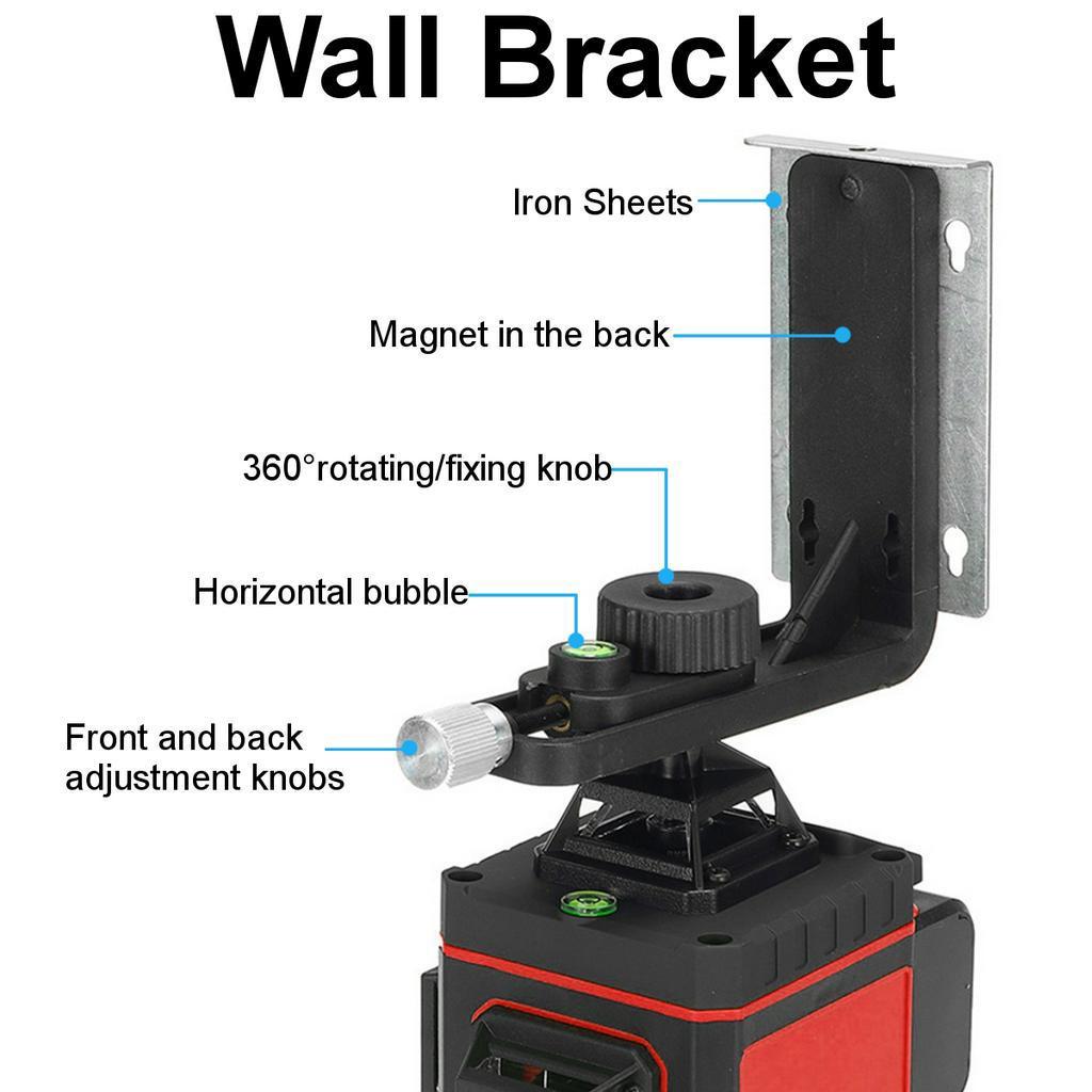 4000mAh IP54 8/12/16  Lines 4D Laser Levels Touched 360 Horizontal and Vertical Cross Super Powerful Self-leveling Green Line Laser Level