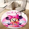 Personalized M-Minnie Round Chair Office Rug - Perfect for Mat, Office Chair & More - Ideal Gift for Birthdays and Holidays