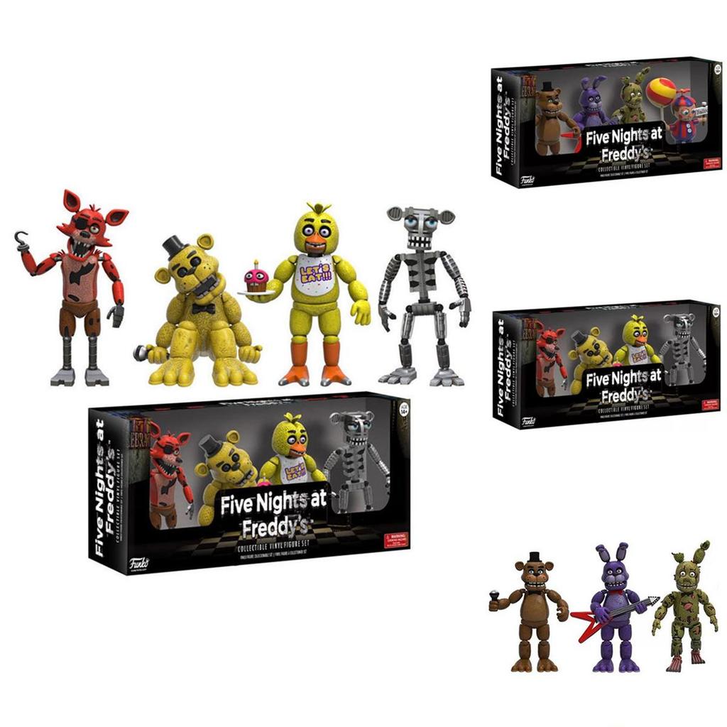 Atemberaubende 4 Stück Five Nights At Freddy's Pizza Simulator Actionfiguren für die ultimative Sammlung