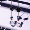 Crystal Pet Memorial Suncatchers Metal Alloys Cats Dog Paws Design Pendant Home Decoration Window Hanging Ornament Gift