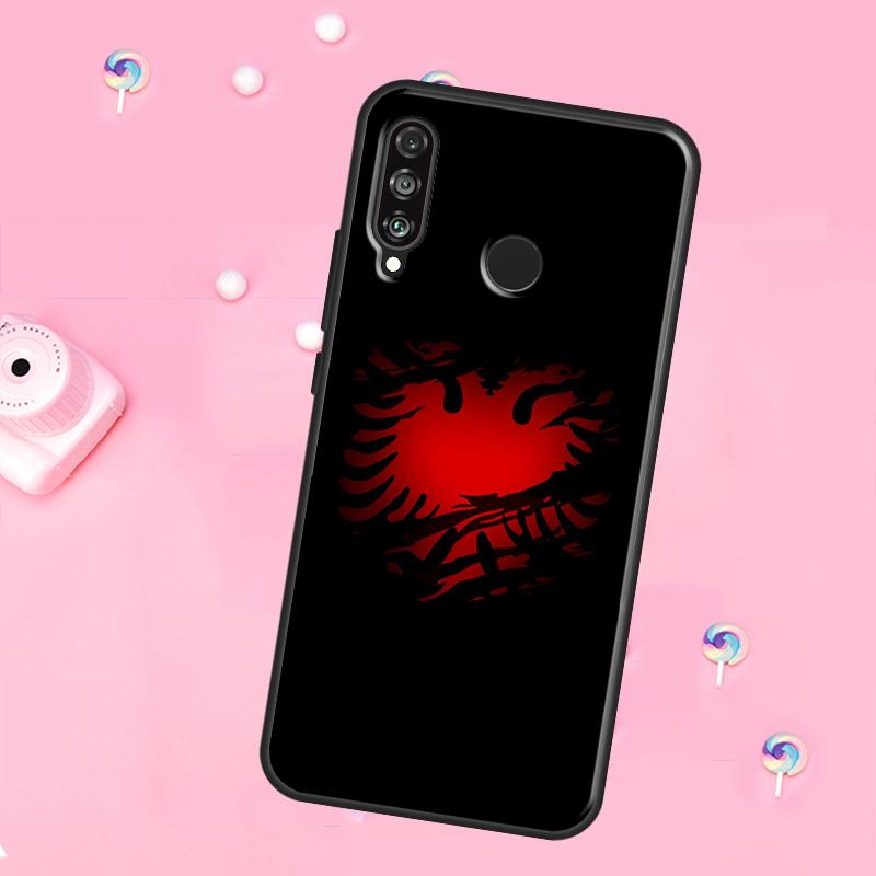 Albania Flag Eagle For Huawei Nova 12i 7i 8i 11i 12s Y73 Y70 Y90 Y60 Y72 Y61 Y91 9 10 SE P30 Pro P40 Lite Case Huawei Nova 8i