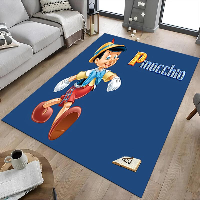 Pinocchio'S Jolly Adventure Carpet For Playroom Bedroom Living Room Sofa Home Decorkids Game Area Rug Nonslip Floor Mat