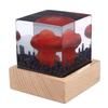 Nuclear Explosion Lamp Atomic Bomb Night Light 3D Mushroom Model Resin Wood Base USB Powered
