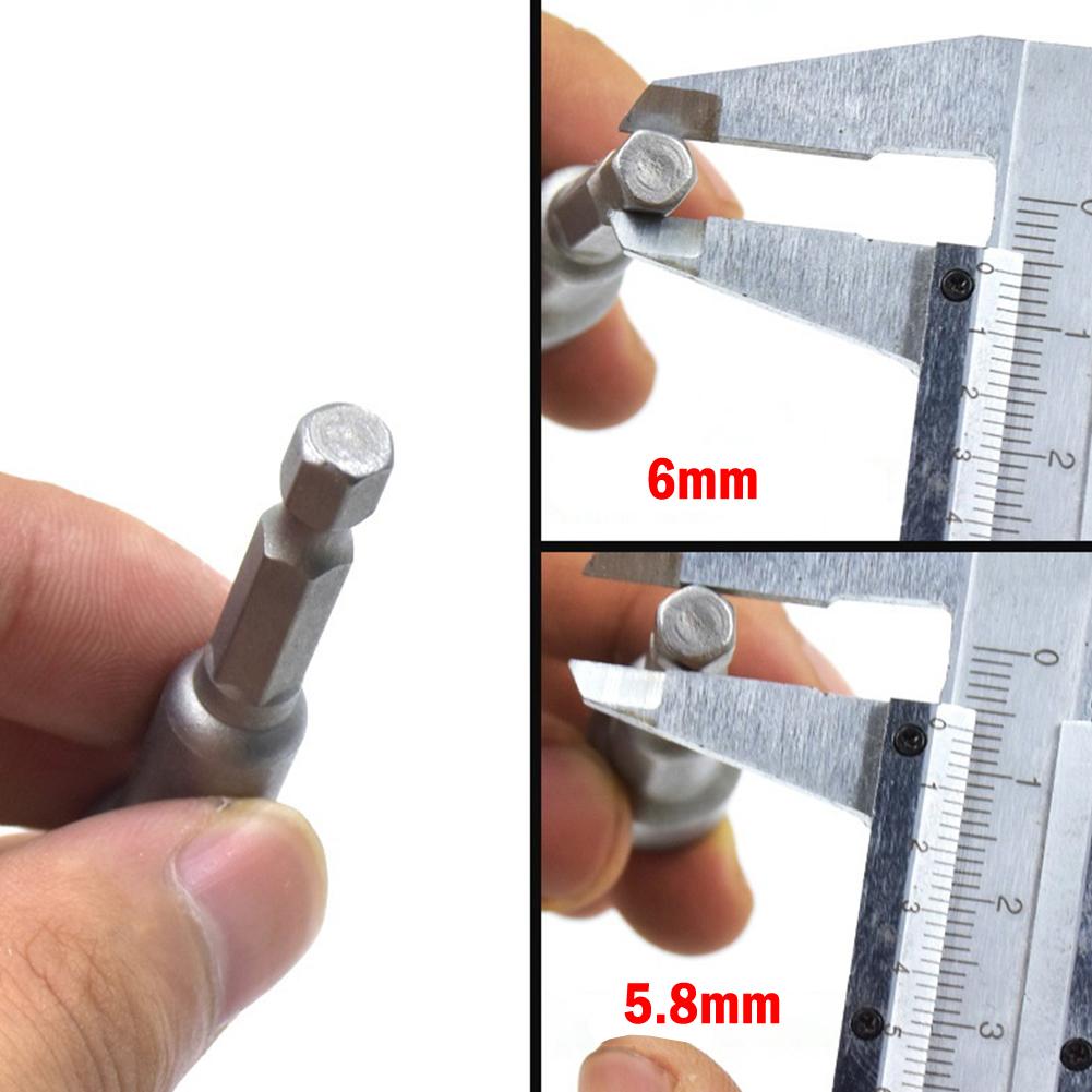 Socket Wrench Hexagon Nut Driver Pistol Drills Chrome Vanadium Steel Drill Bit