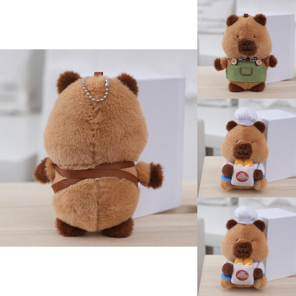 Delightful Capybara Stuffed Animal Keychain With Premium Pp Cotton Filling For Comfort